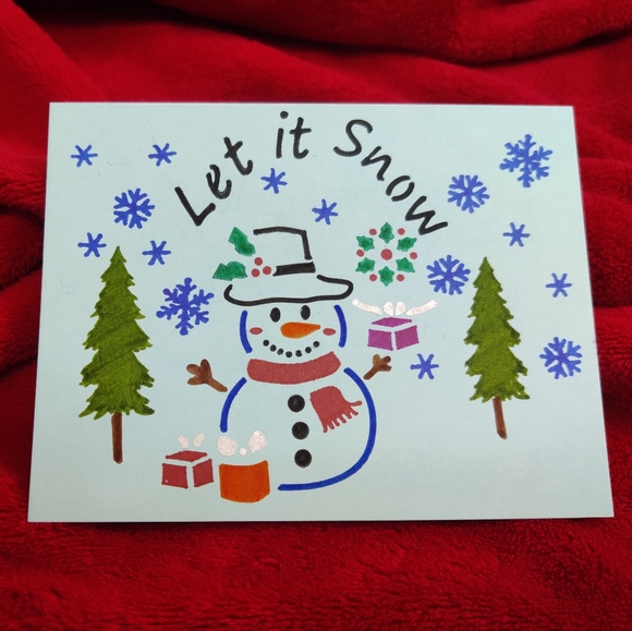 Handmade Christmas cards, set of 6, Cute stocking stuffers - Picture 11 of 17